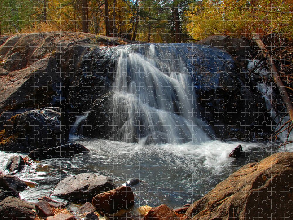 Lundy Jigsaw Puzzle featuring the photograph Lundy Creek Cascades by Lynn Bauer