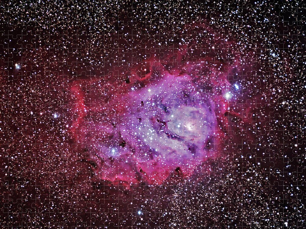 Majestic Jigsaw Puzzle featuring the photograph M8--the Lagoon Nebula by A. V. Ley