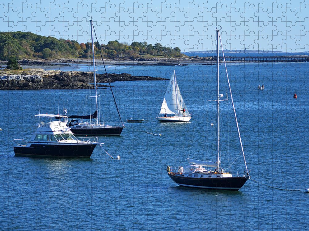 Fort Mcclary Jigsaw Puzzle featuring the photograph Maine Portsmouth Harbor Fort McClary by Toby McGuire
