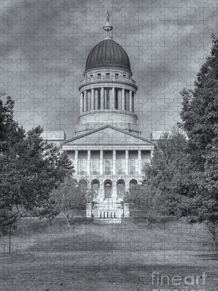 Clarence Holmes Jigsaw Puzzle featuring the photograph Maine State House II by Clarence Holmes