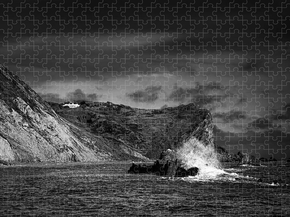 Man O'war Jigsaw Puzzle featuring the photograph Man O'War Rocks by Ian Good