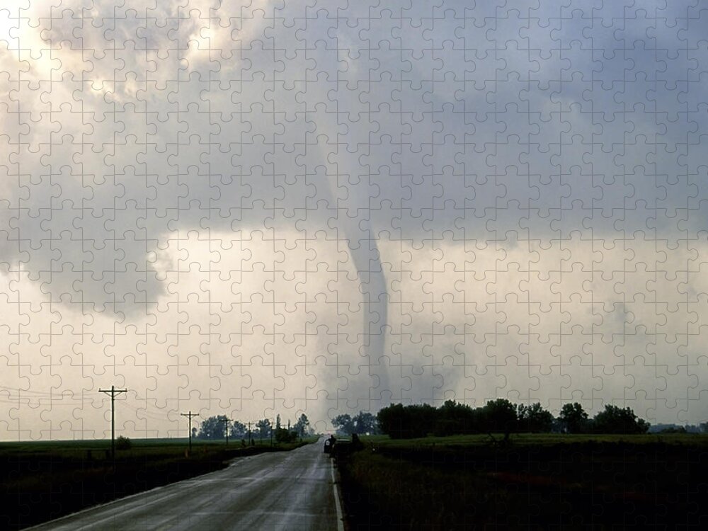 Tornado Jigsaw Puzzle featuring the photograph Manchester Tornado 1 of 6 by Jason Politte
