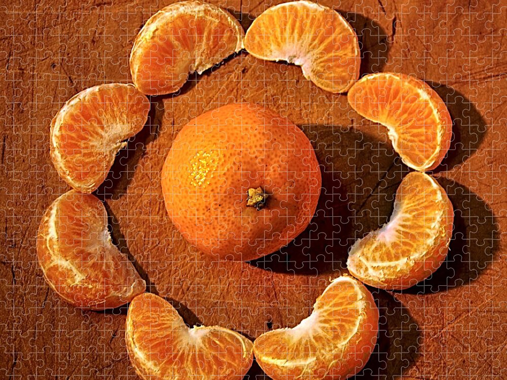 Photography Jigsaw Puzzle featuring the photograph Mandarin by Kaye Menner