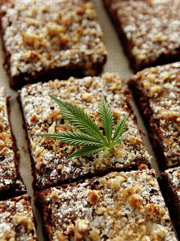 Social Issues Jigsaw Puzzle featuring the photograph Marijuana Brownies by Lew Robertson
