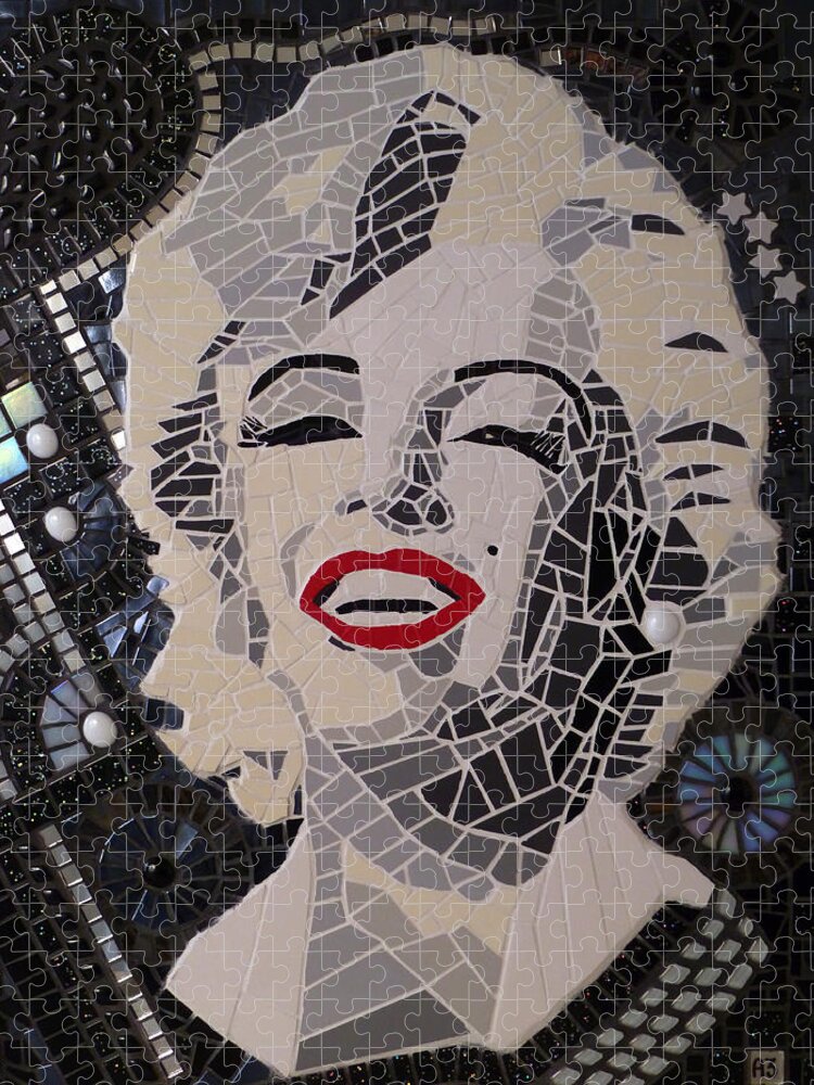 Marilyn Monroe Jigsaw Puzzle featuring the photograph Marilyn by Adriana Zoon