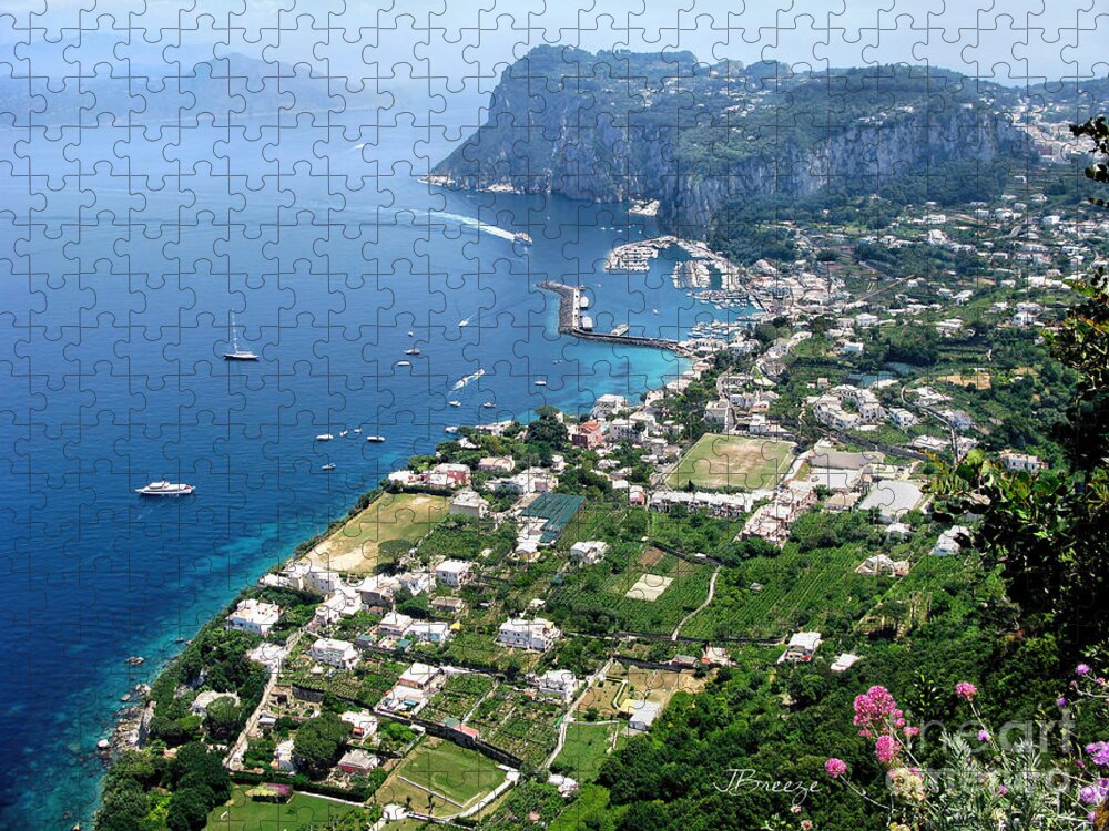 Anacapri Jigsaw Puzzle featuring the photograph Marina Grande Anacapri by Jennie Breeze