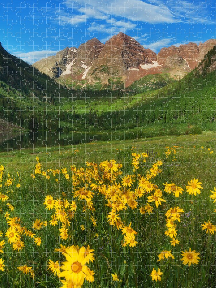 Colorado Landscapes Jigsaw Puzzle featuring the photograph Maroon Summer by Darren White