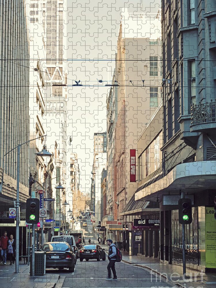 Melbourne Jigsaw Puzzle featuring the photograph Marvellous Melbourne 2 by Linda Lees