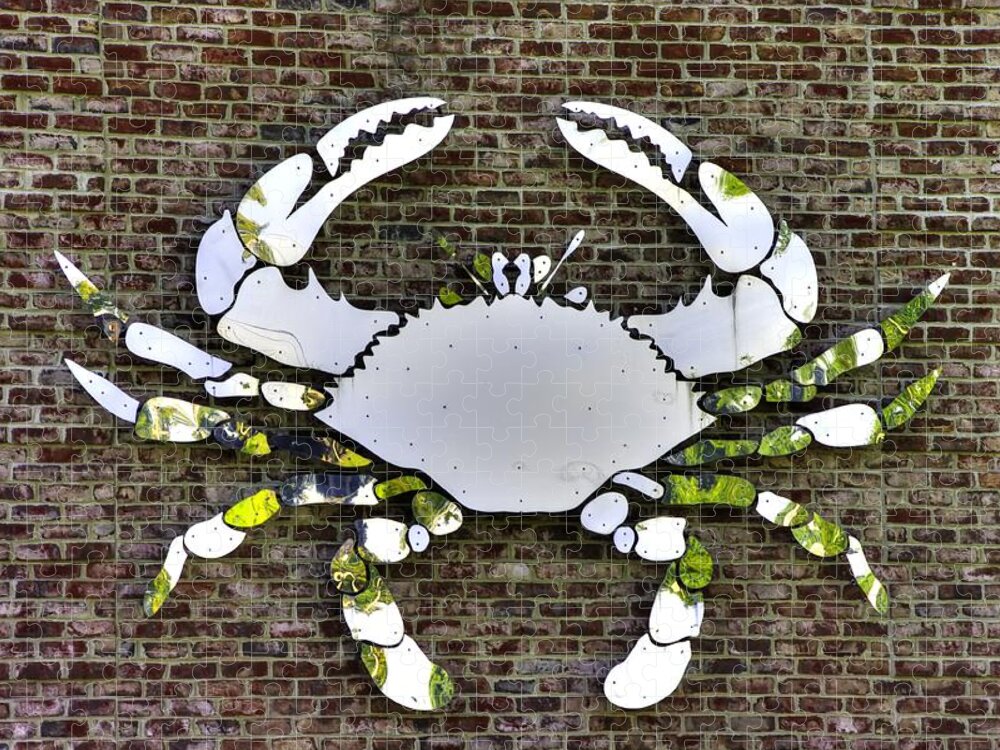 Maryland Jigsaw Puzzle featuring the photograph Maryland Country Roads - Camo Crabby 1A by Michael Mazaika