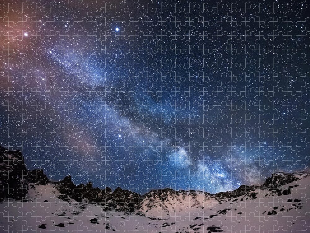 Colorado Jigsaw Puzzle featuring the photograph Mayflower Gulch Milky Way by Darren White