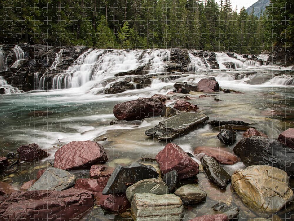 Mcdonald Creek Jigsaw Puzzle featuring the photograph McDonald Creek by John Daly