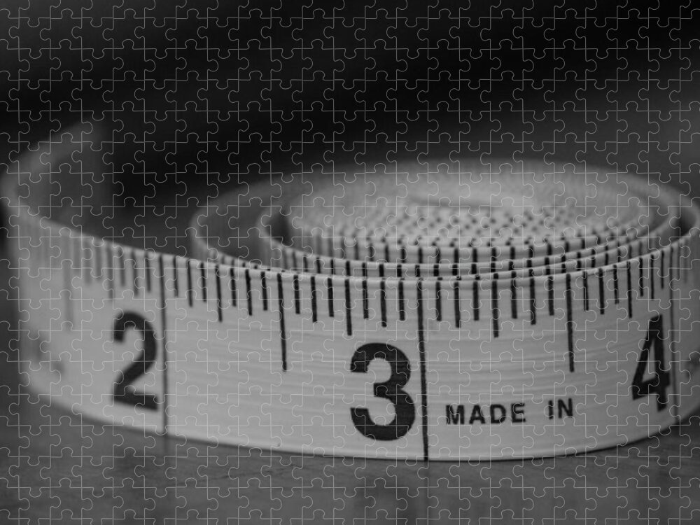 Tape Measure Jigsaw Puzzle featuring the photograph Measuring Up by Holden The Moment