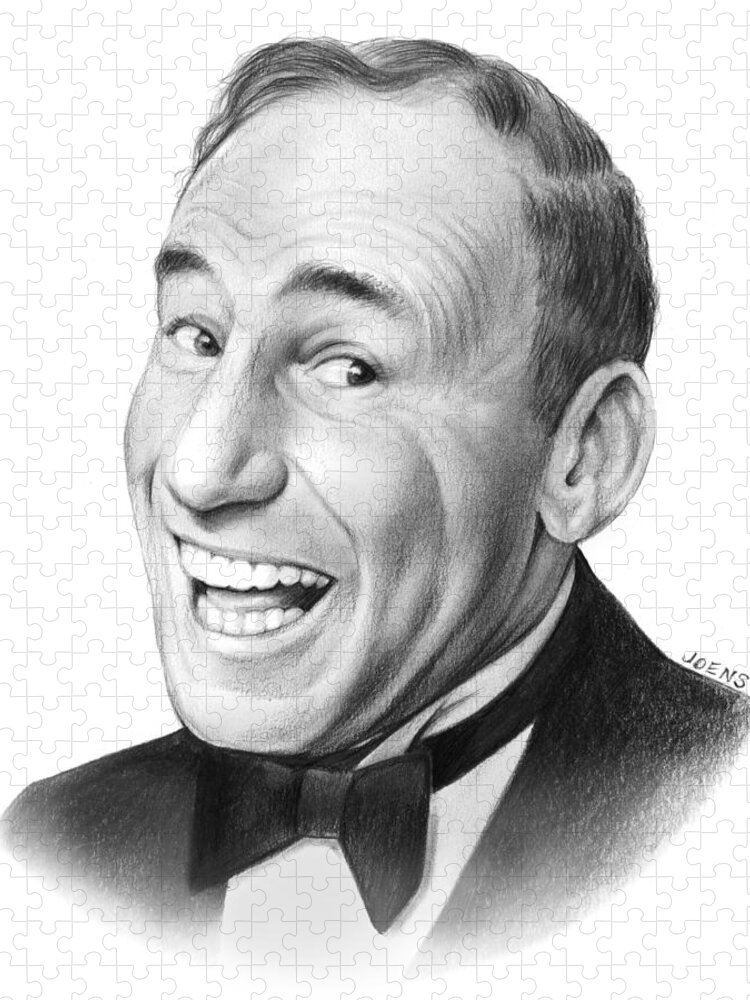 Celebrities Jigsaw Puzzle featuring the drawing Mel Brooks by Greg Joens