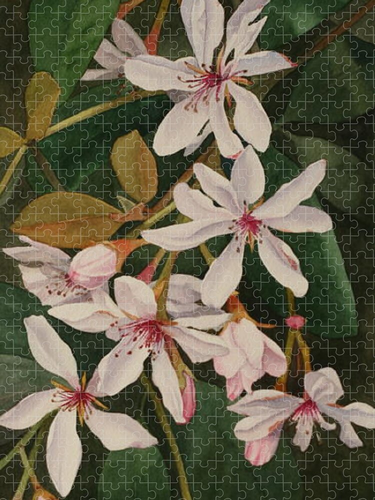Jan Lawnikanis Jigsaw Puzzle featuring the painting Melody by Jan Lawnikanis