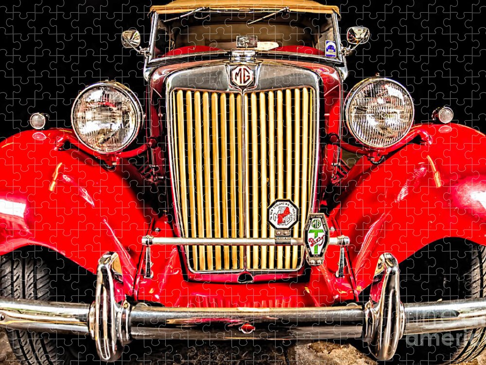 Mg Jigsaw Puzzle featuring the photograph MG Convertible by Kathleen K Parker