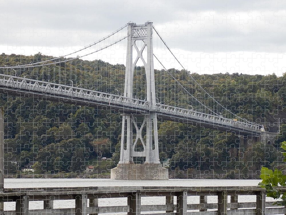 Poughkeepsie Jigsaw Puzzle featuring the photograph Mid Hudson Bridge by Nina Kindred