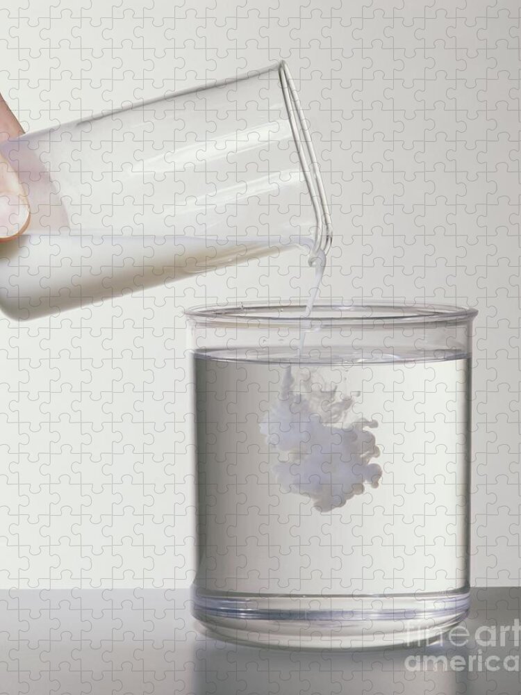 Beaker Jigsaw Puzzle featuring the photograph Milk And Water by Peter Gardner / Dorling Kindersley