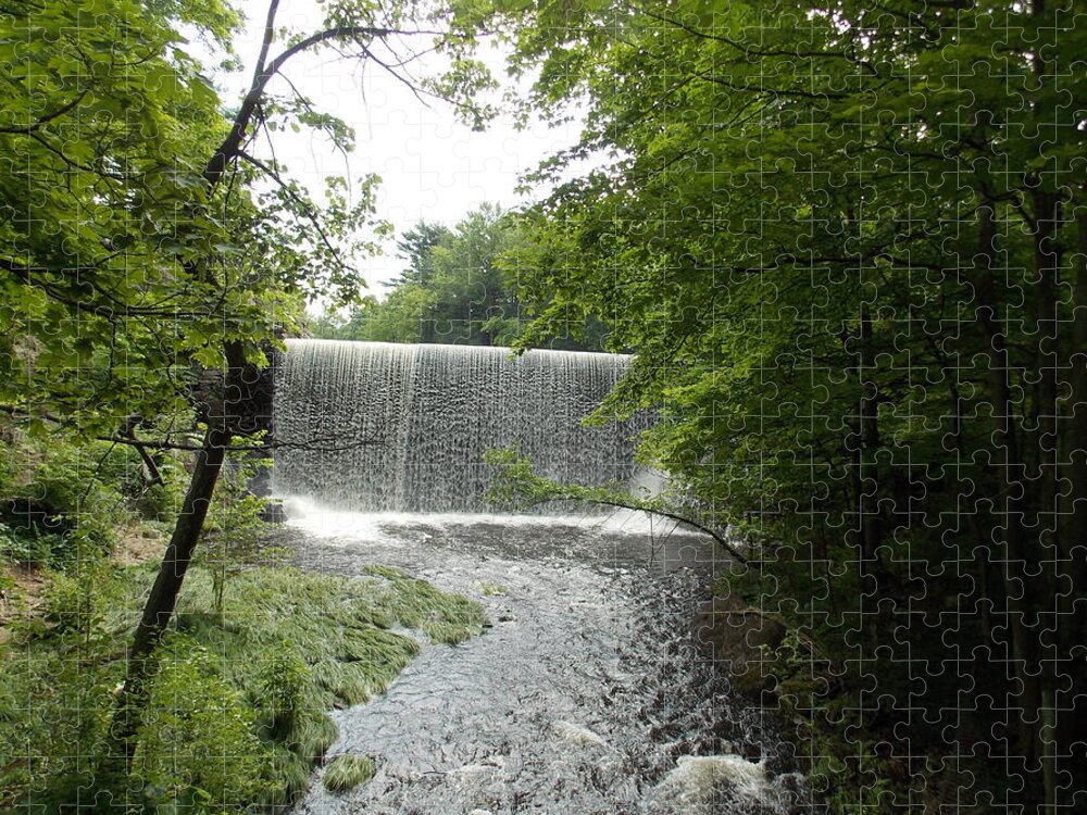 Mill River Jigsaw Puzzle featuring the photograph Mill River by Catherine Gagne