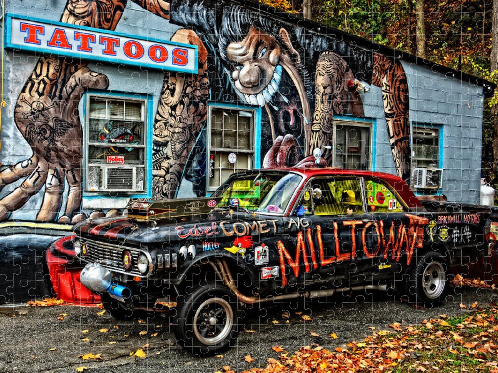 Car Jigsaw Puzzle featuring the photograph Milltown's Edsel Comet by Mike Martin