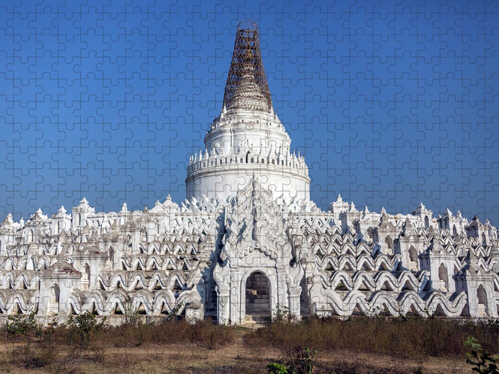 Tranquility Jigsaw Puzzle featuring the photograph Mingun - Mandalay - Myanmar by Steve Allen