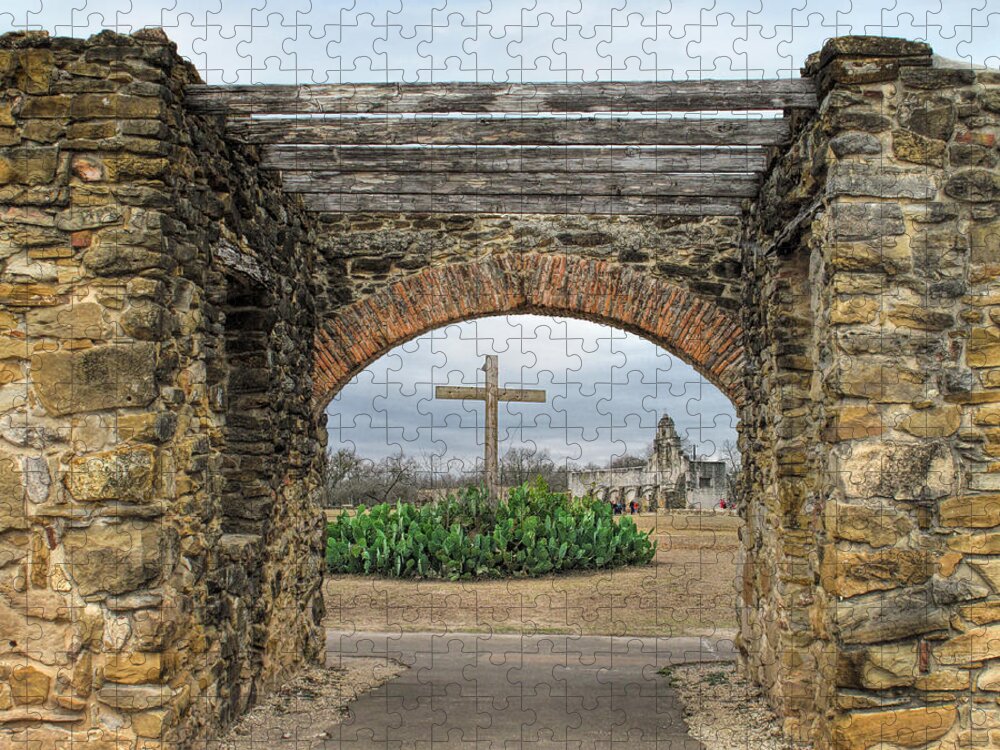 American Jigsaw Puzzle featuring the photograph Mission San Juan Capistrano by David and Carol Kelly
