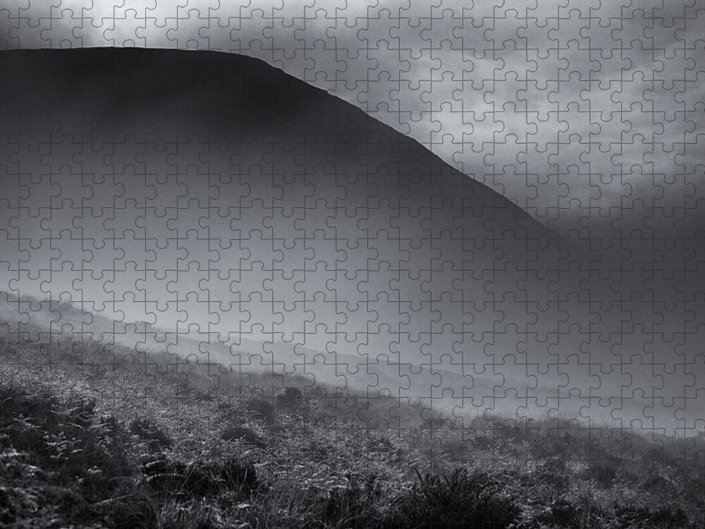 Mourne Mountains Jigsaw Puzzle featuring the photograph Misty Mournes by Nigel R Bell