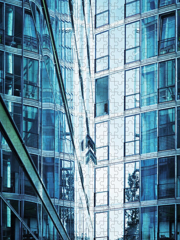 Corporate Business Jigsaw Puzzle featuring the photograph Modern Corporate Building by Tomml