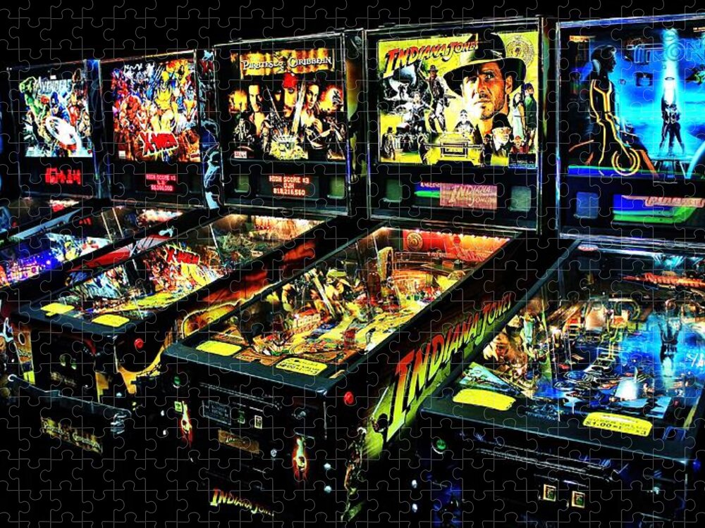 Pinball Jigsaw Puzzle featuring the photograph Modern Machines by Benjamin Yeager