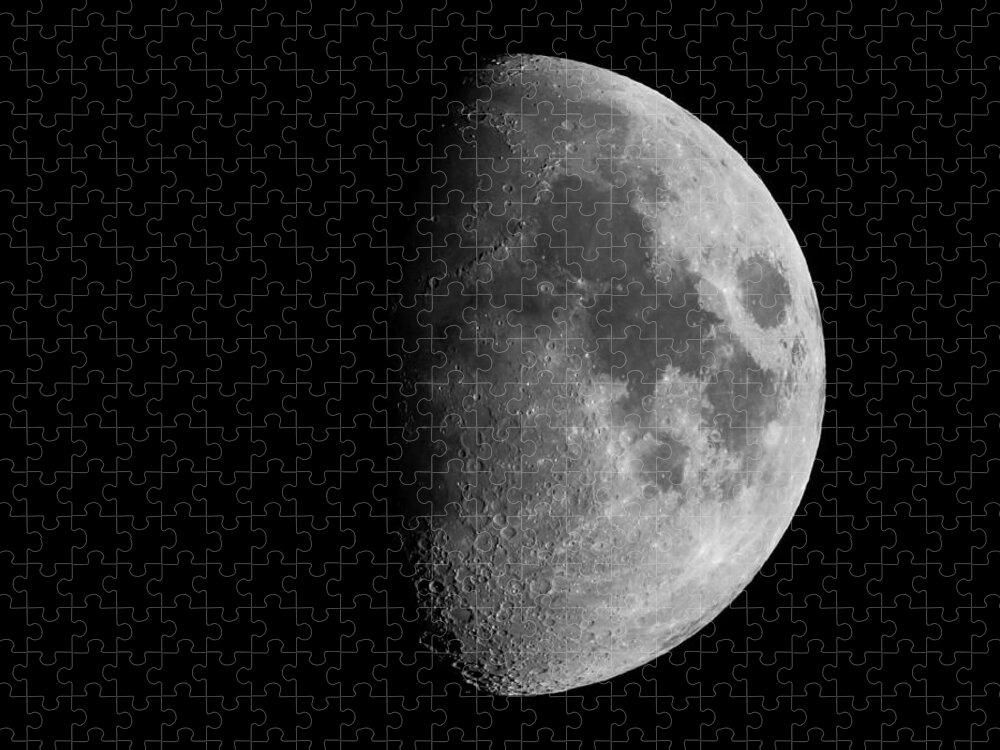 Moon Jigsaw Puzzle featuring the photograph Moon Nov 30 2014 by Ernest Echols