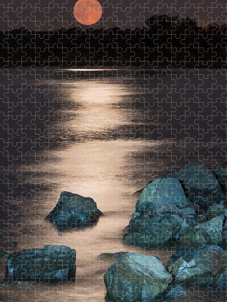 Moon Jigsaw Puzzle featuring the photograph Moon Rocks by Gary Slawsky