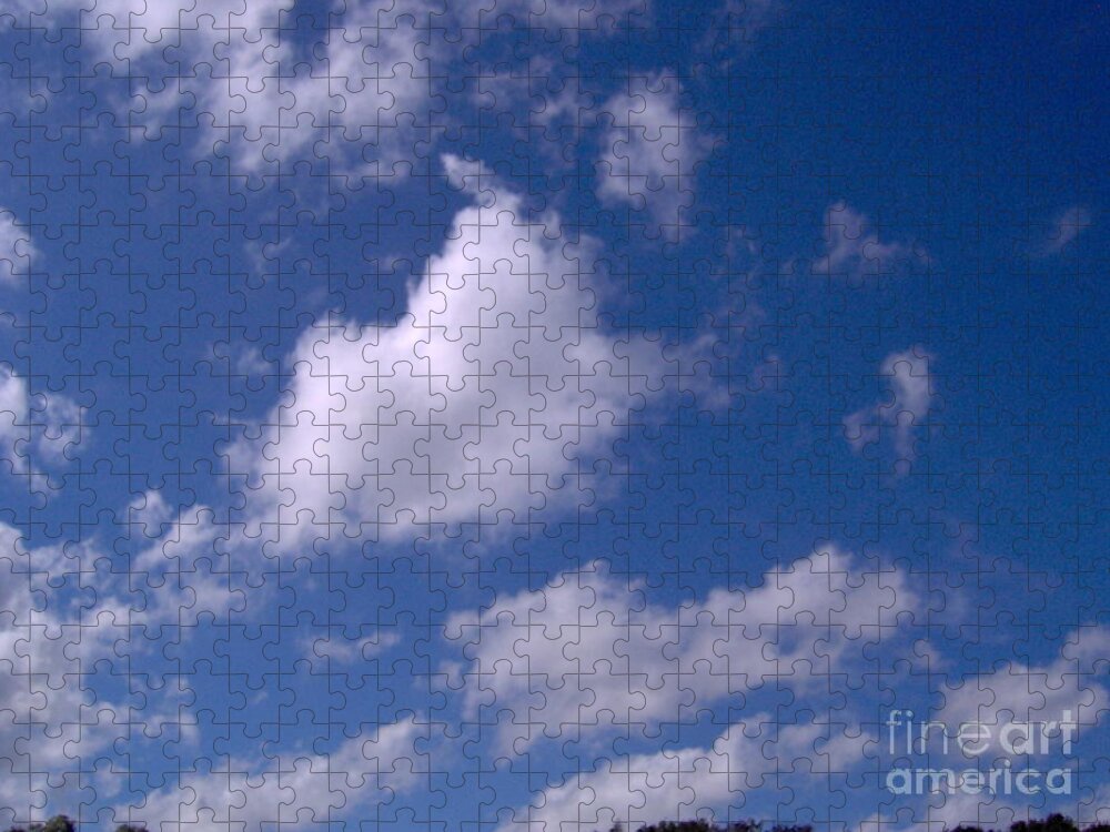 Clouds Jigsaw Puzzle featuring the photograph More Clouds by D Hackett