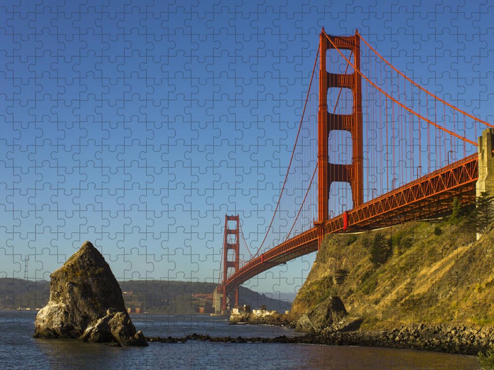 Golden Gate Bridge Jigsaw Puzzle featuring the photograph Morning at the Golden Gate by Bryant Coffey