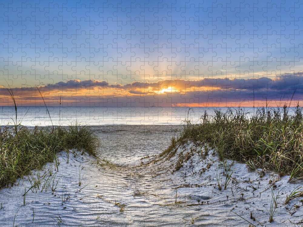 Atlantic Jigsaw Puzzle featuring the photograph Morning Blessing by Debra and Dave Vanderlaan