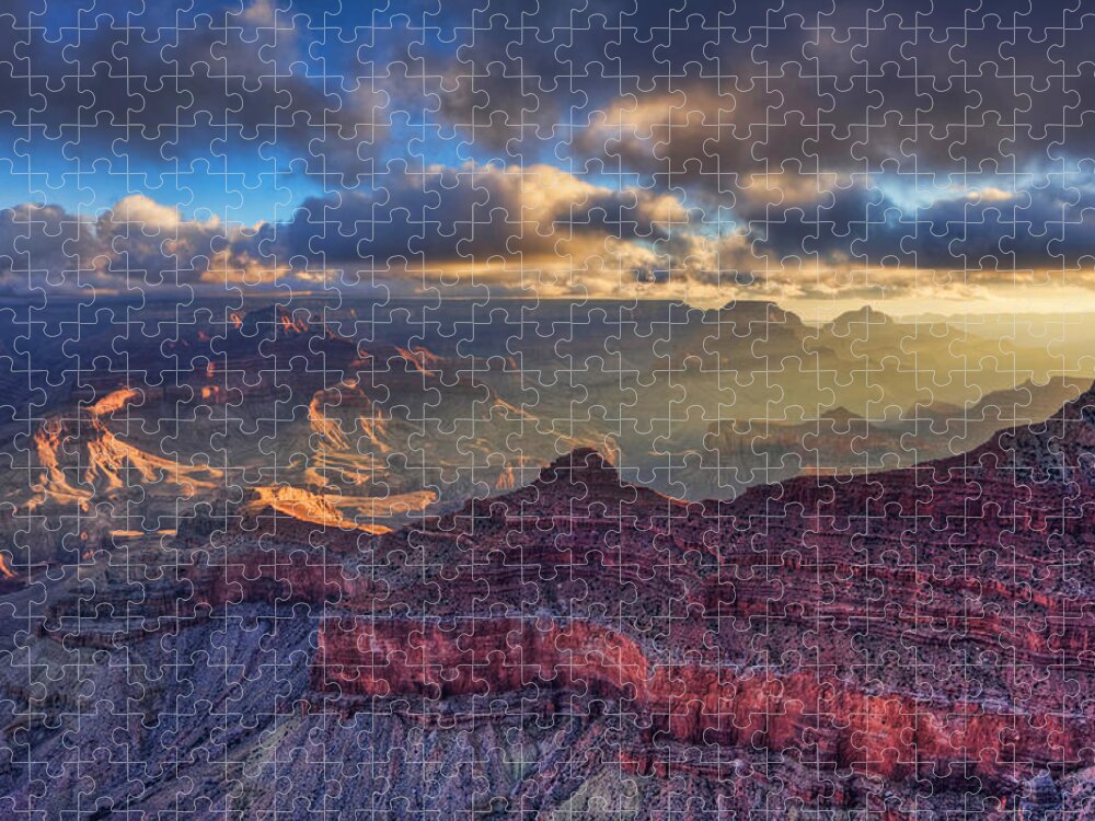 Grand Canyon Jigsaw Puzzle featuring the photograph Morning Light by Beth Sargent