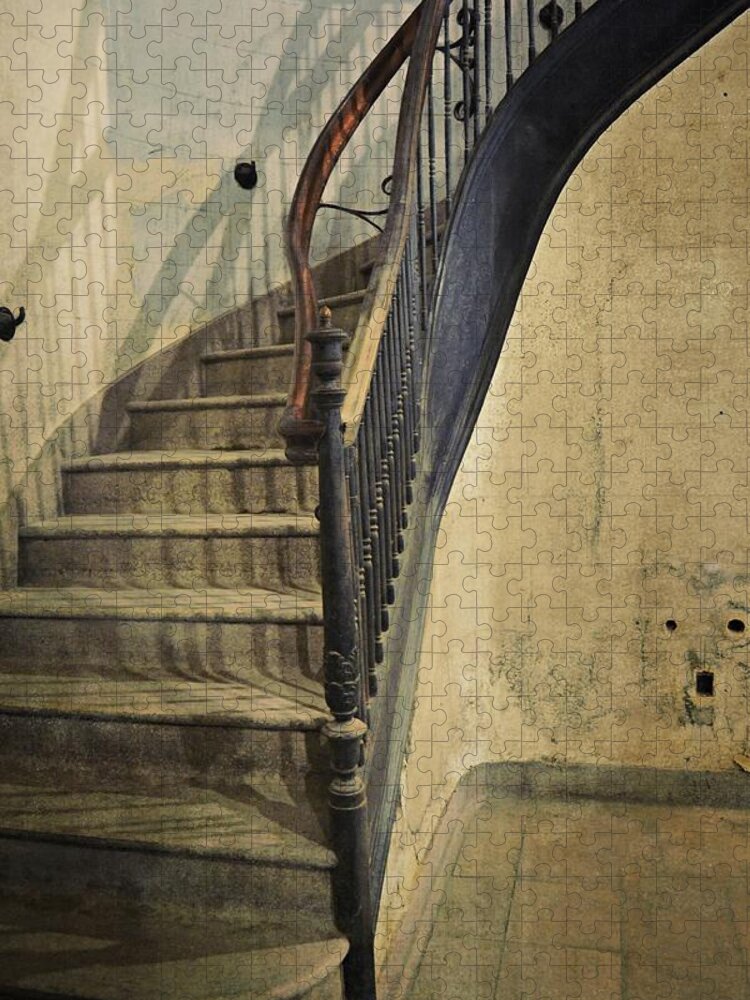 Morton Hotel Jigsaw Puzzle featuring the photograph Morton Hotel Stairway by Michelle Calkins