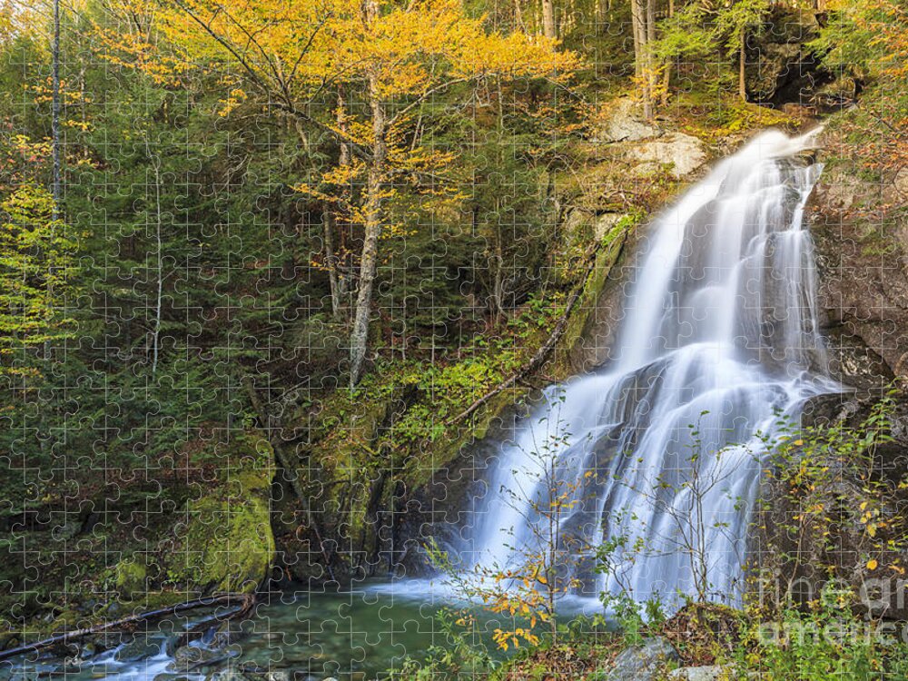 Moss Glen Falls Jigsaw Puzzle featuring the photograph Moss Glen Falls Granville Vermont by Ken Brown