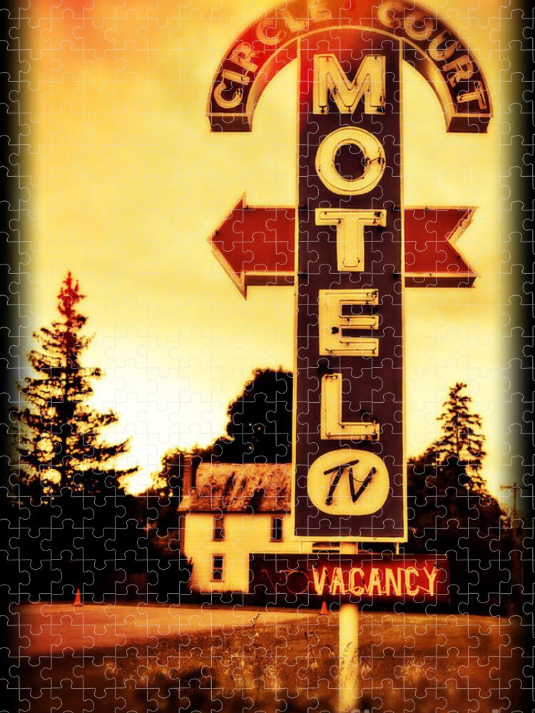 New York Jigsaw Puzzle featuring the photograph Motel Hell by Edward Fielding
