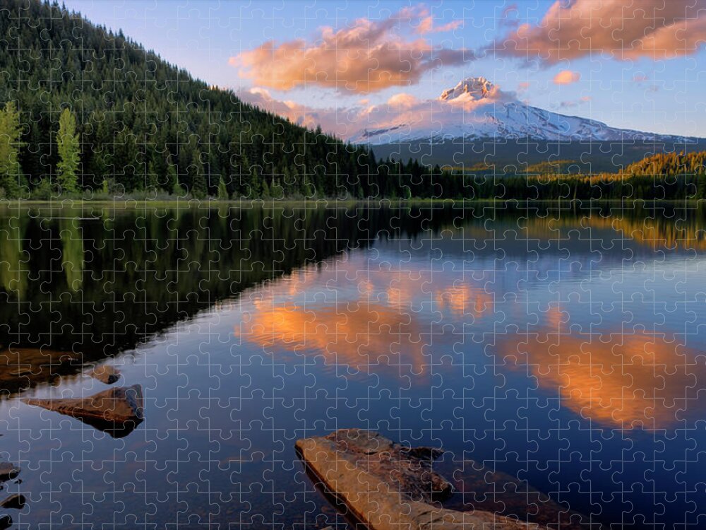 Scenics Jigsaw Puzzle featuring the photograph Mt. Hood by Sankar Raman