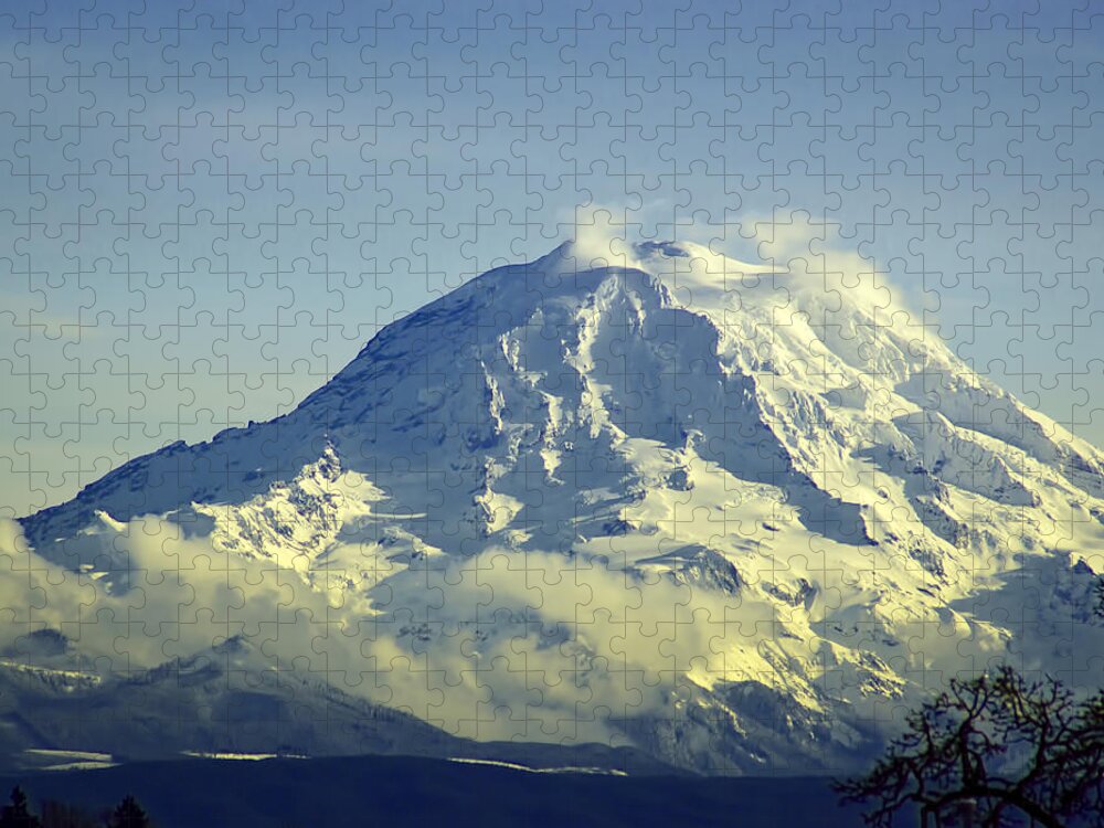 National Park Jigsaw Puzzle featuring the photograph Mt. Rainier Washington by Ron Roberts