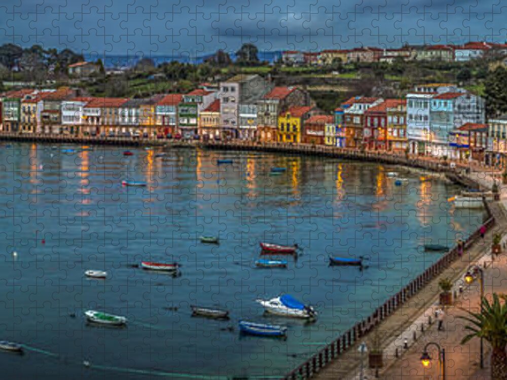 Mugardos Jigsaw Puzzle featuring the photograph Mugardos Panorama Galicia Spain by Pablo Avanzini