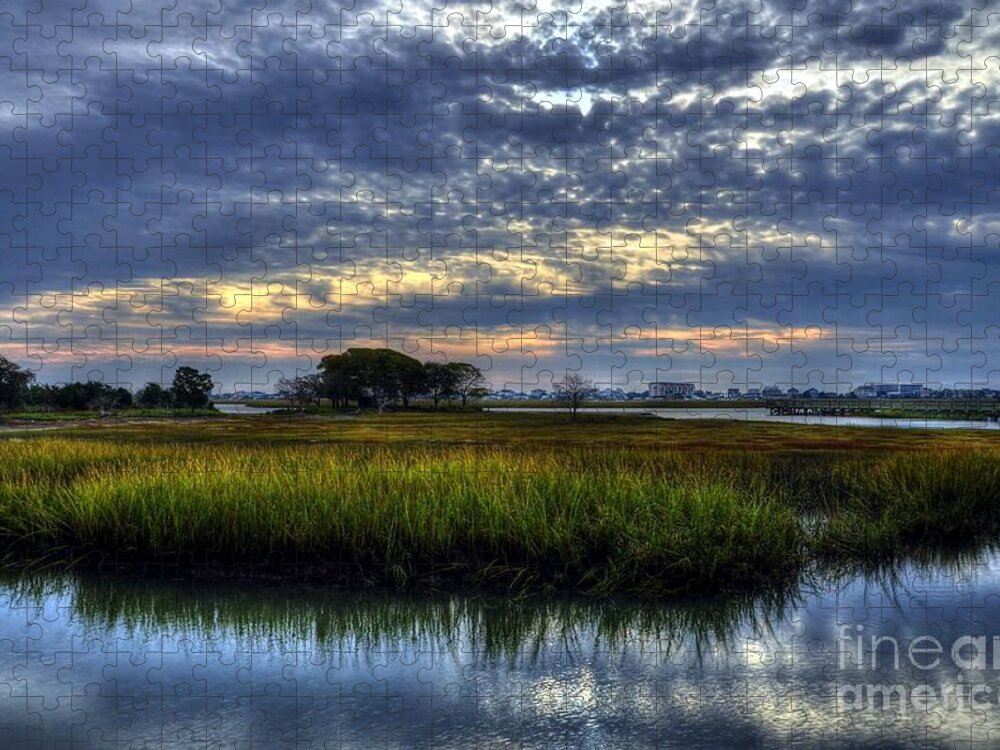 Landscapes Jigsaw Puzzle featuring the photograph Murrells Inlet Morning 3 by Mel Steinhauer