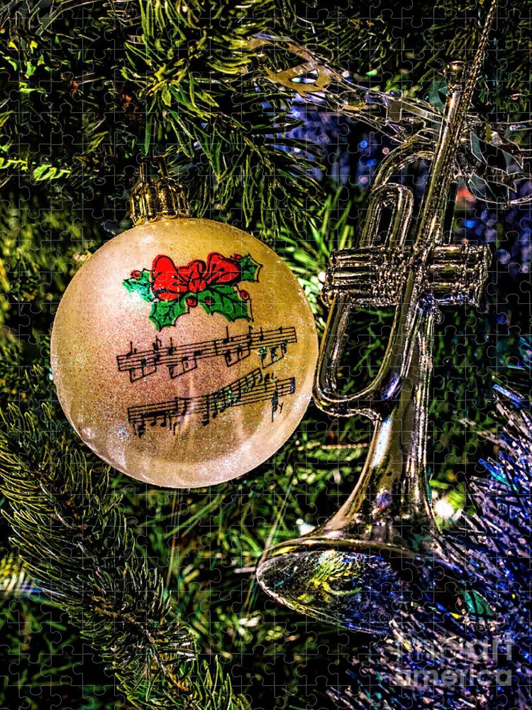 Musical Jigsaw Puzzle featuring the photograph Musical Christmas by Nick Zelinsky Jr