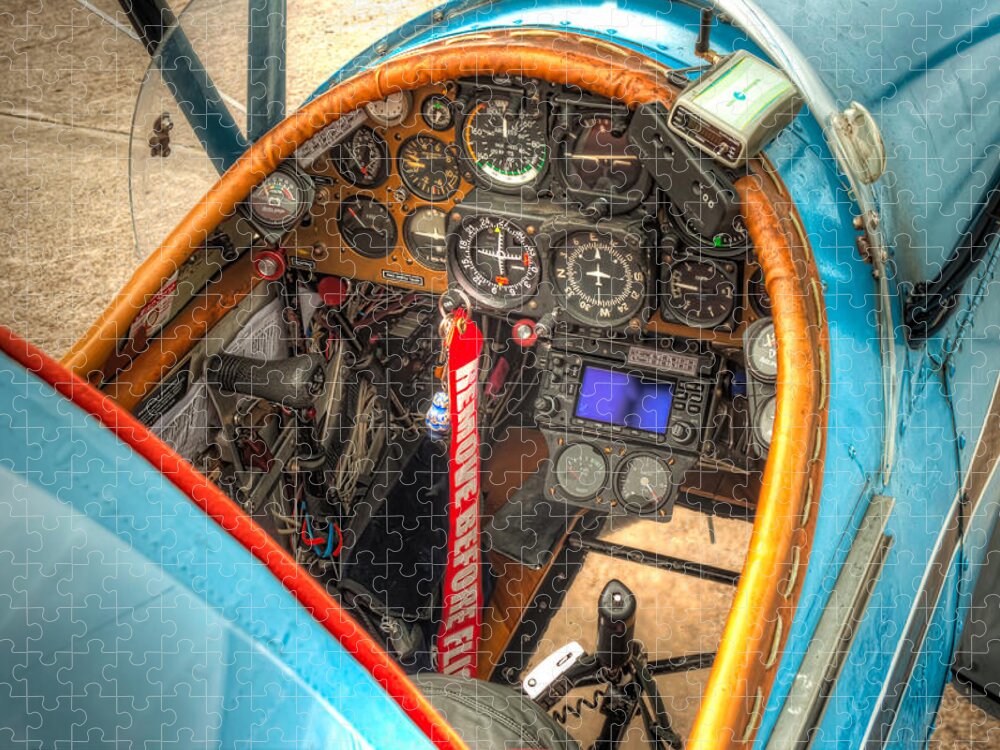 Airplane Jigsaw Puzzle featuring the photograph N1G Interior by Tim Stanley