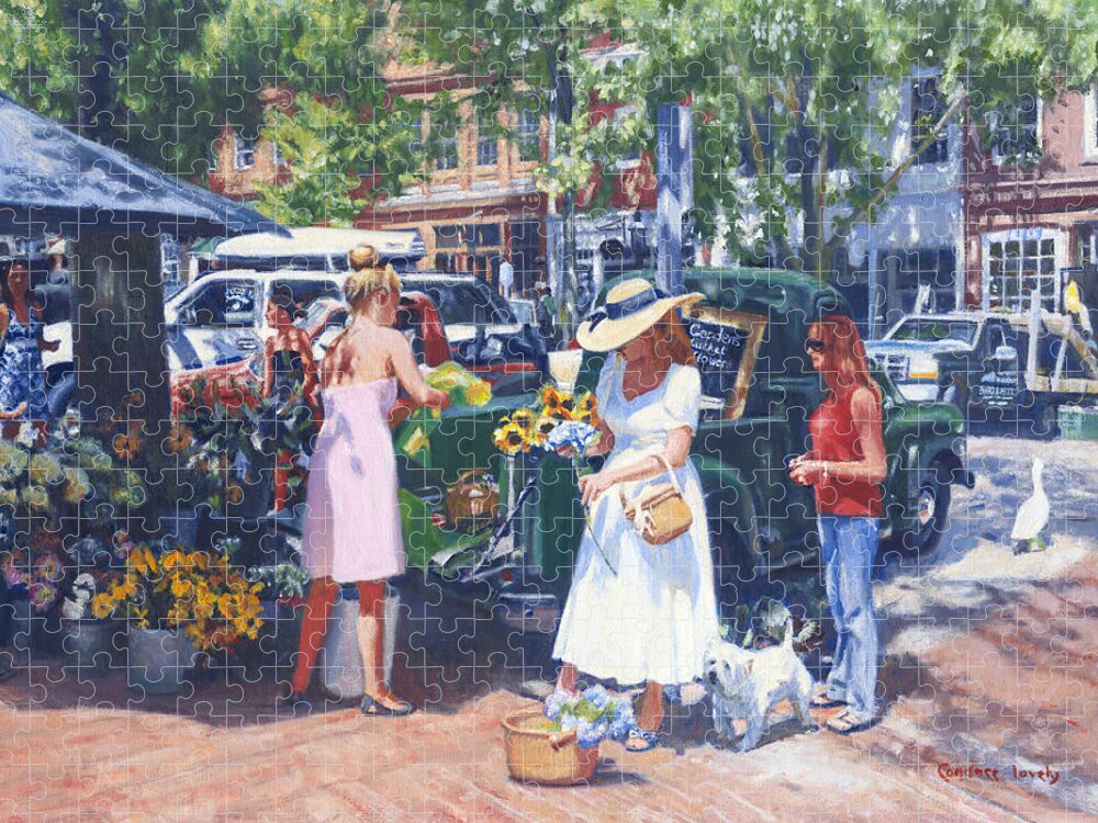 Nantucket Jigsaw Puzzle featuring the painting Nantucket Main by Candace Lovely