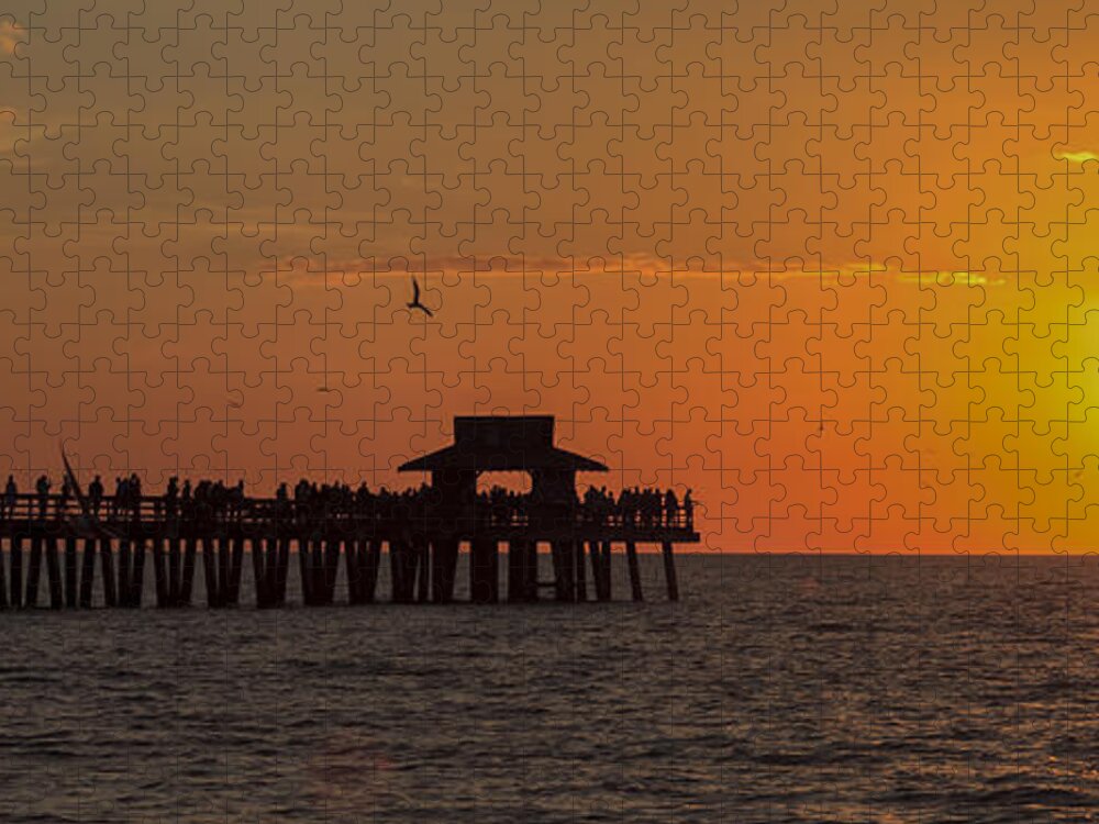 Bayshore Jigsaw Puzzle featuring the photograph Naples Sunset by Raul Rodriguez