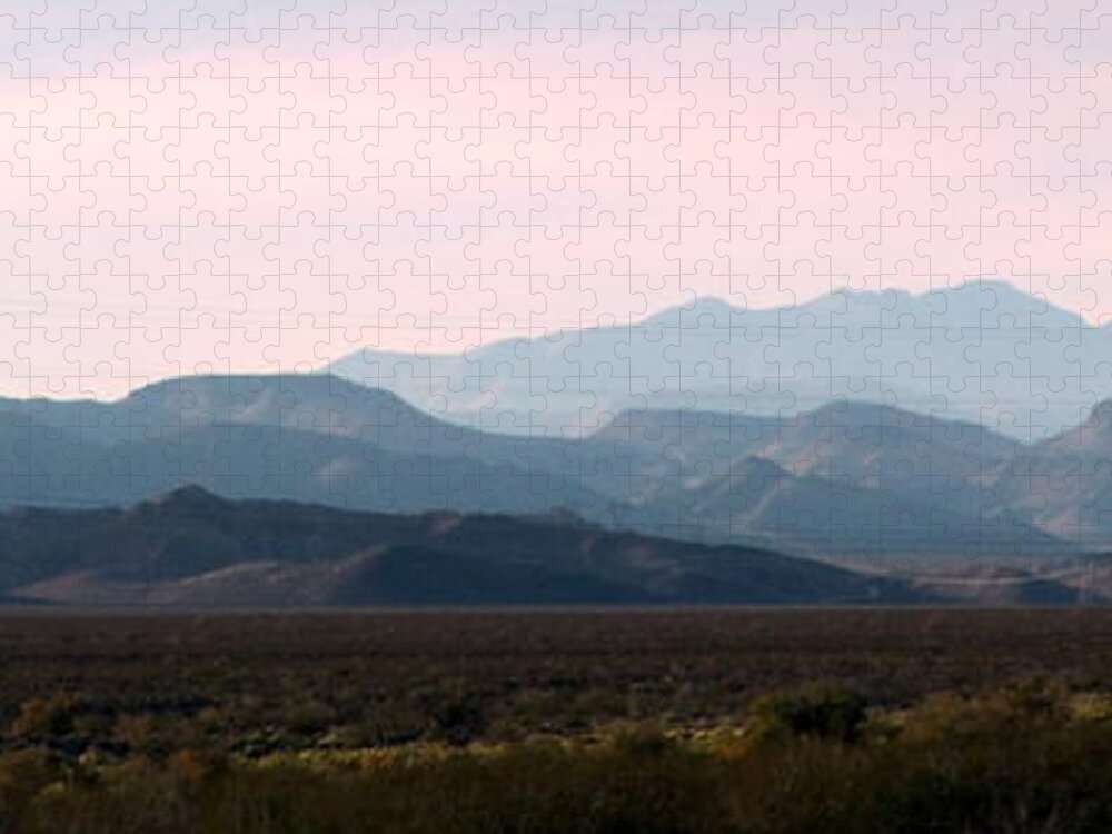 Sunset Jigsaw Puzzle featuring the photograph Nevada Sunset by Kay Novy