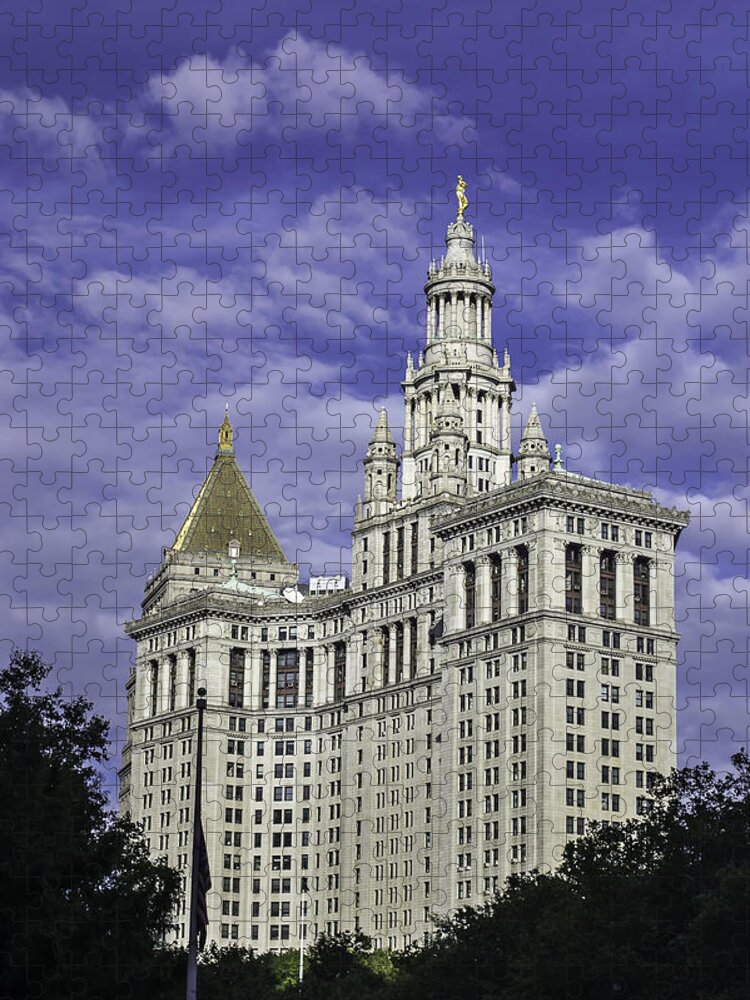 New York Jigsaw Puzzle featuring the photograph New York Municipal Building by Jatin Thakkar