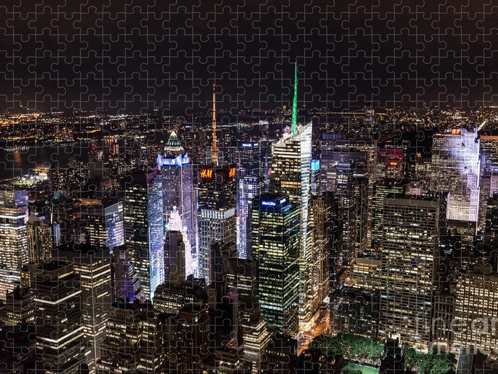 New York Jigsaw Puzzle featuring the photograph New York Times Square by Matt Malloy