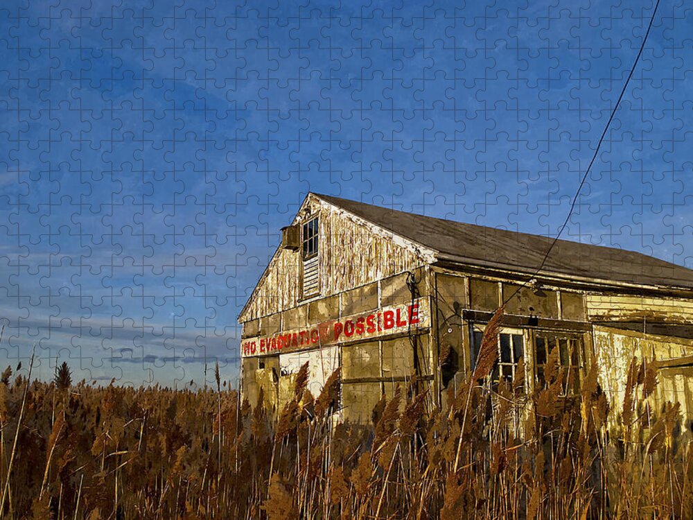 Digital Jigsaw Puzzle featuring the painting No Evacuation Possible by Rick Mosher