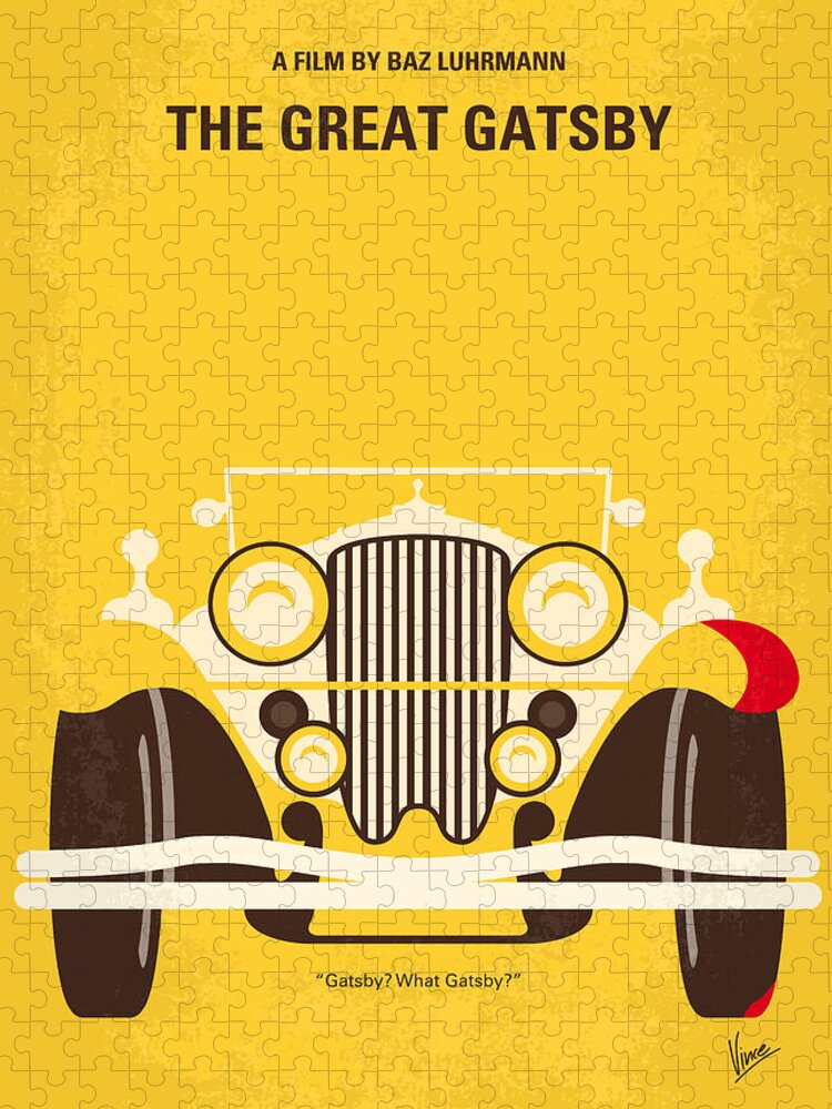 The Great Gatsby Jigsaw Puzzle featuring the digital art No206 My The Great Gatsby minimal movie poster by Chungkong Art